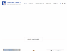 Tablet Screenshot of javierlarraz.com